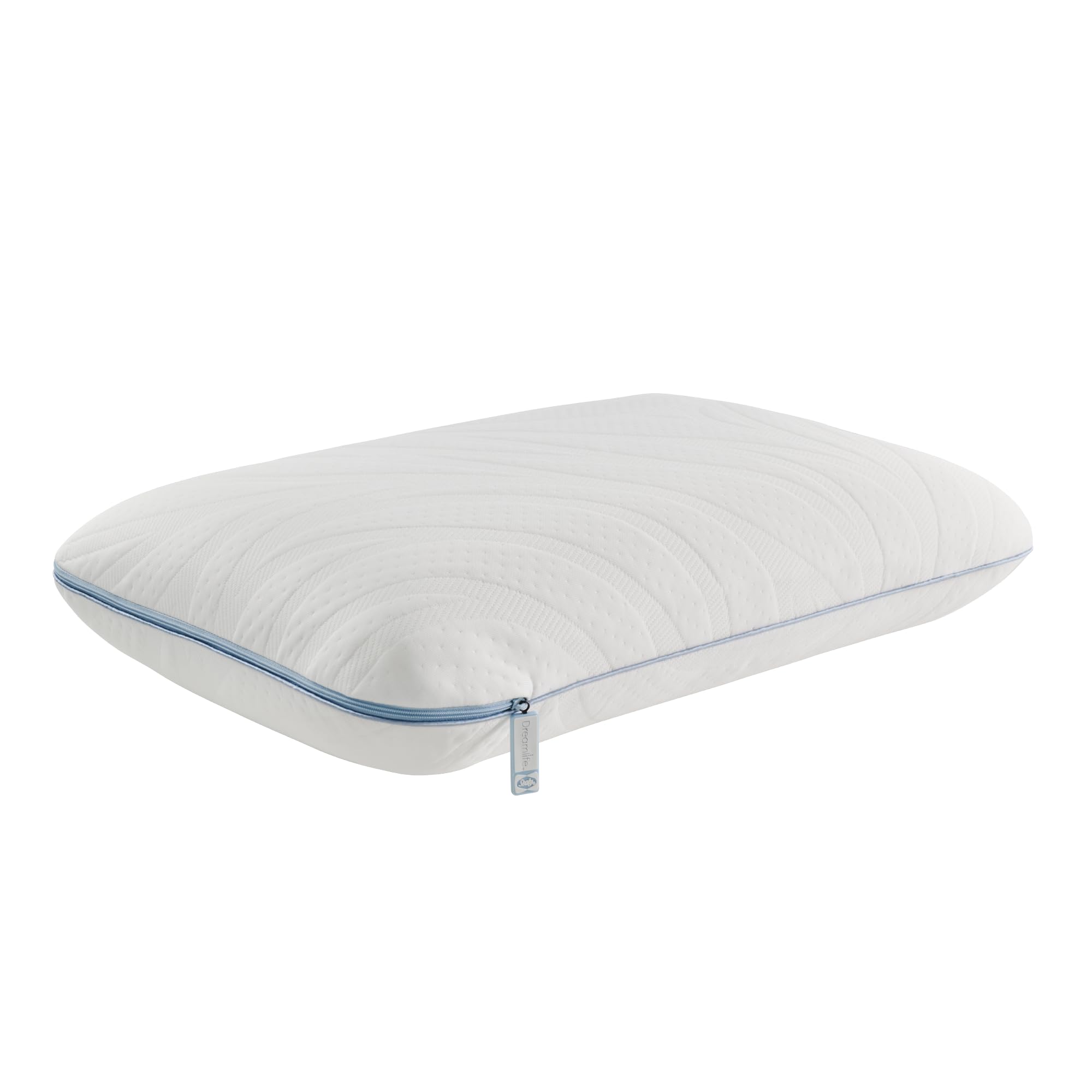 Sealy Dreamlife close-up of pillow fabric texture for breathable comfort benefit