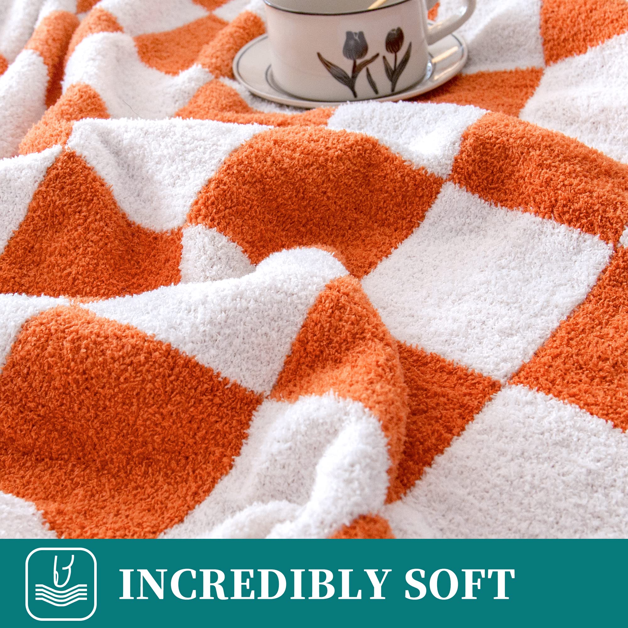 SeaRoomy blanket draped over sofa adding cozy warmth and color