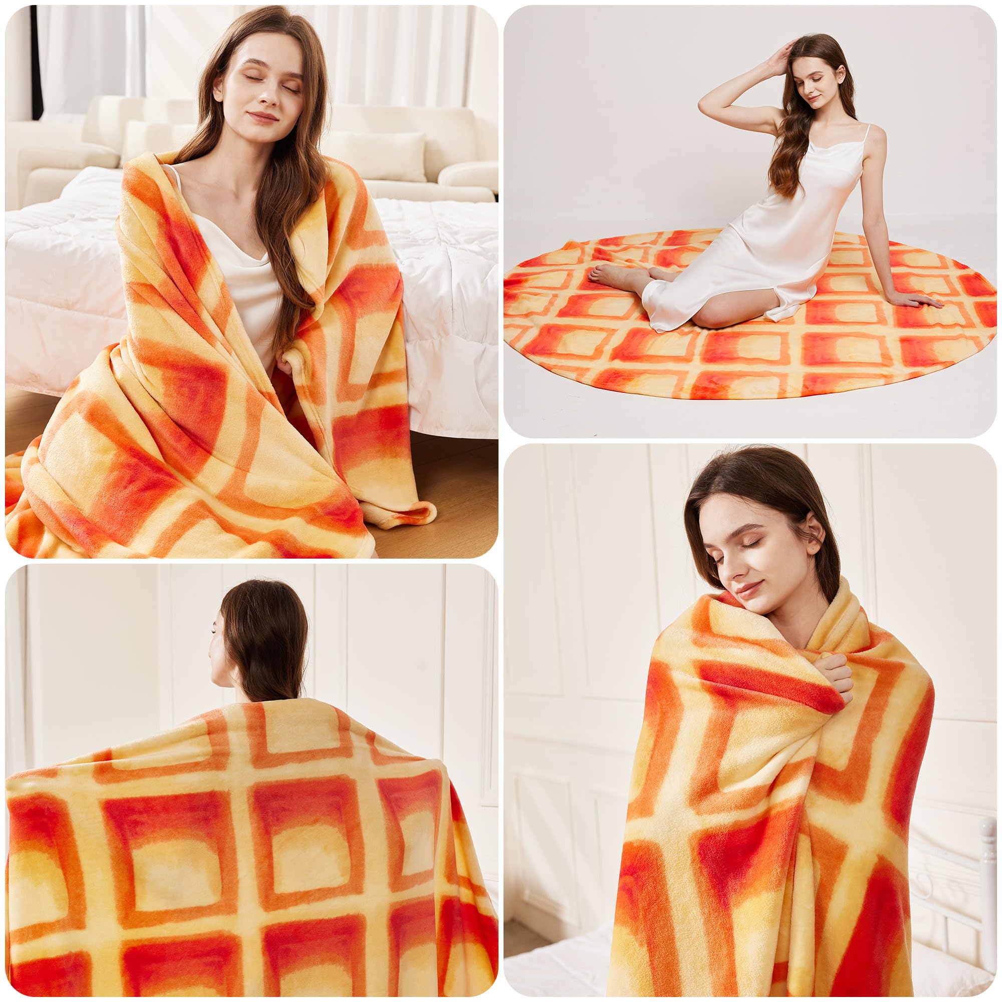 SeaRoomy blanket in living room setting adding fun décor and comfortable seating