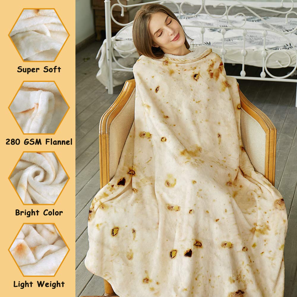 SeaRoomy blanket styled on couch adding whimsical decor and comfort