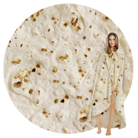 SeaRoomy front view showing tortilla print and full blanket coverage