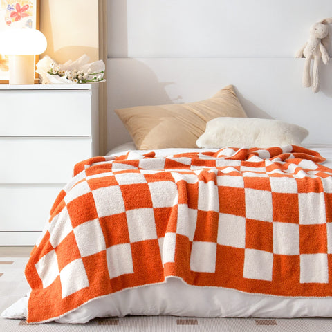 SeaRoomy styled bedroom throw at foot of bed for decorative impact