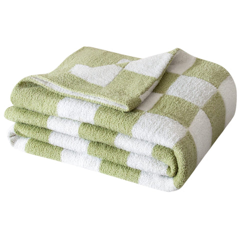 SeaRoomy throw draped on couch adding cozy decor and warmth benefit