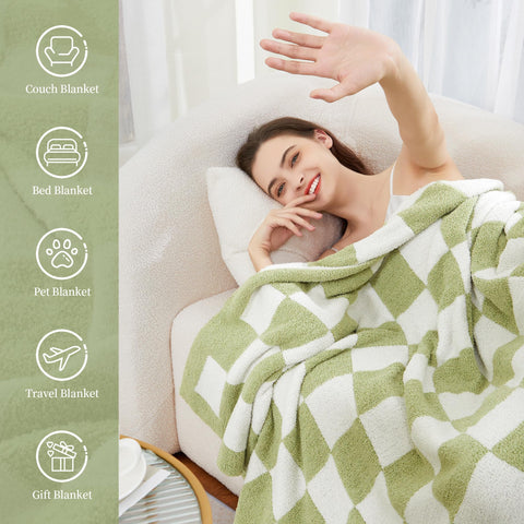 SeaRoomy folded throw packed in travel bag for easy portability
