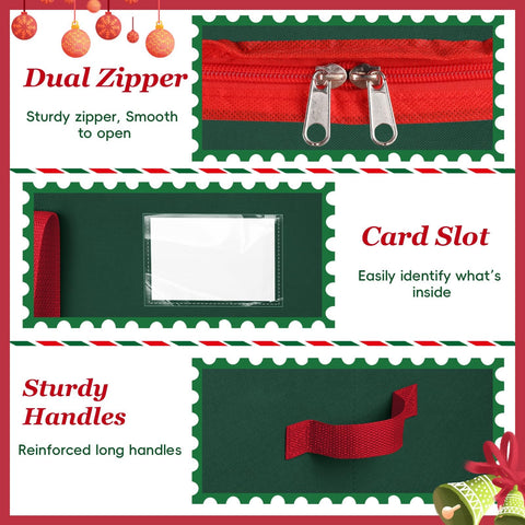 SeasonBliss pockets and label slot holding small decor for easy access