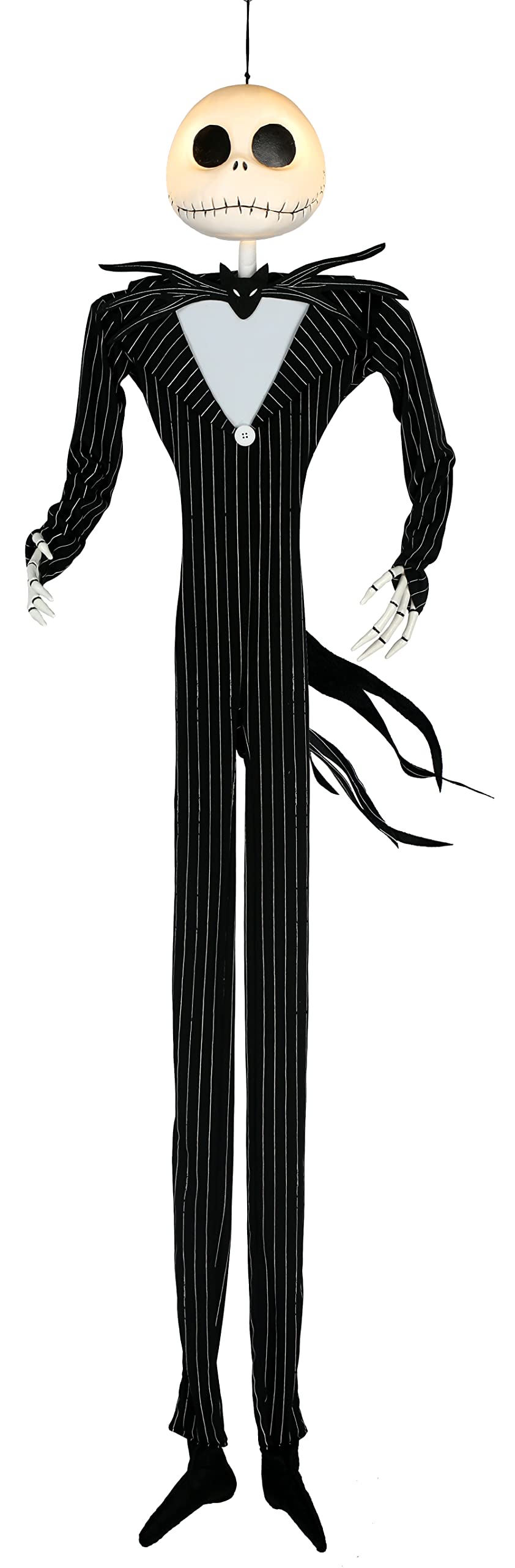 Seasons Jack Skellington front view showing full 6-foot height and presence