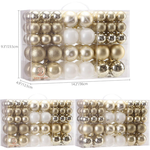 Sea Team close-up of gold ornament texture highlighting durable shatterproof finish