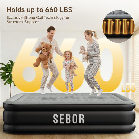 Sebor plush velvet top texture for soft sleep surface and comfort