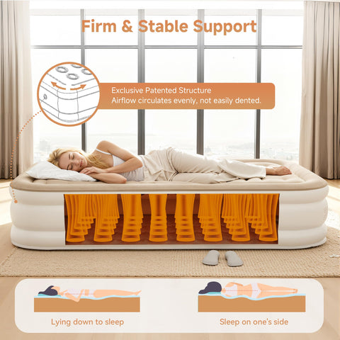 Sebor mattress folded in included storage bag showing compact portability and tidy storage