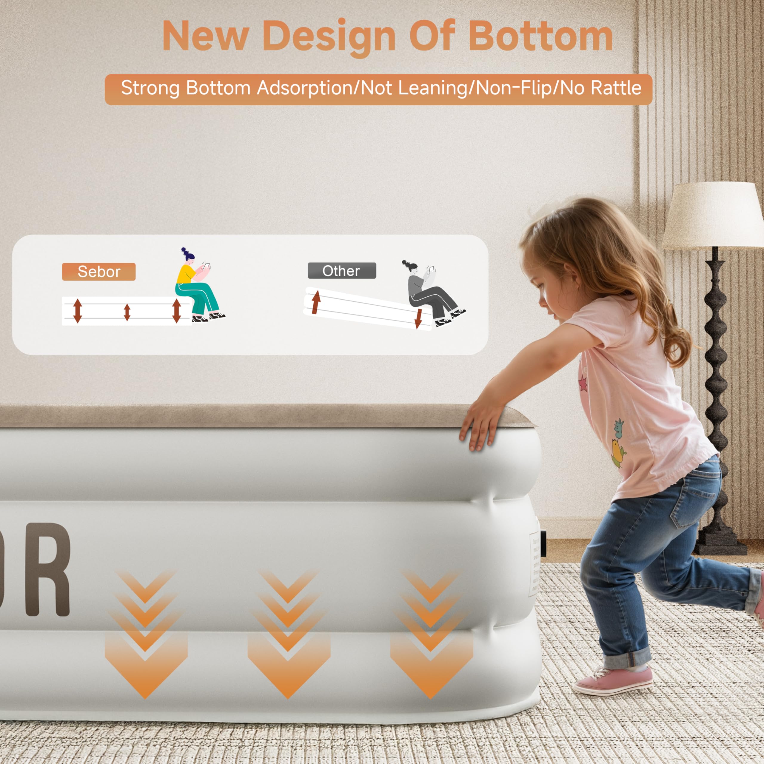Sebor mattress in bedroom lifestyle setup demonstrating guest-ready comfort