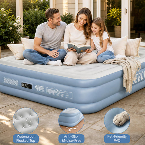 Sebor folded mattress in storage bag for compact travel convenience