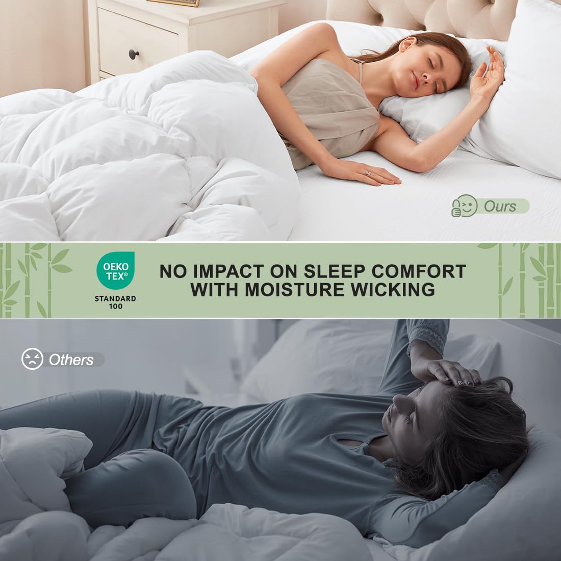 Secgo mattress protector on styled bed showing protection and clean look