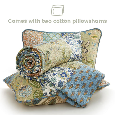 Secgo pillow shams and edge finish close-up showing matching design and tidy corners