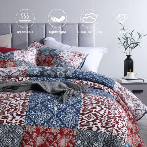 Secgo pillow shams detail showing matching edges and coordinated design benefits