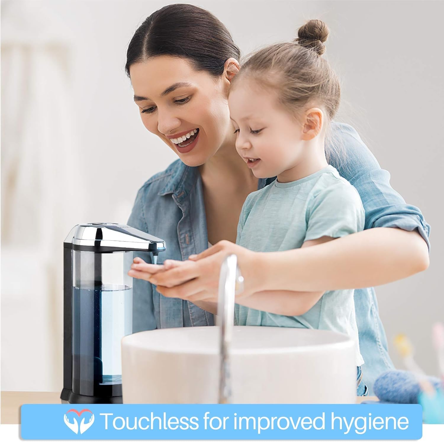 Secura countertop kitchen lifestyle showing versatile placement and effortless dispensing