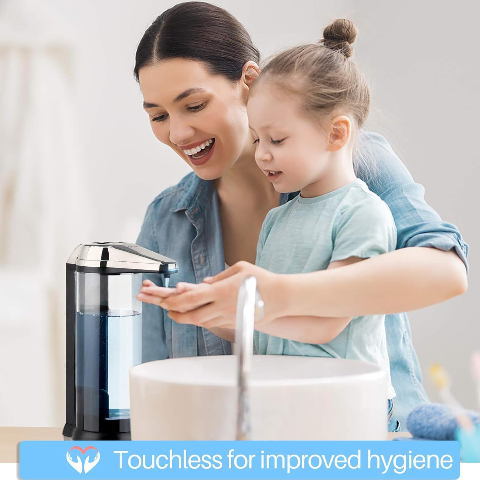 Secura dispensing nozzle close-up illustrating precise, drip-free pumping benefit