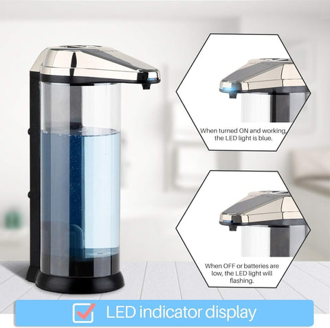 Secura infrared sensor demonstration highlighting touchless activation for hygiene