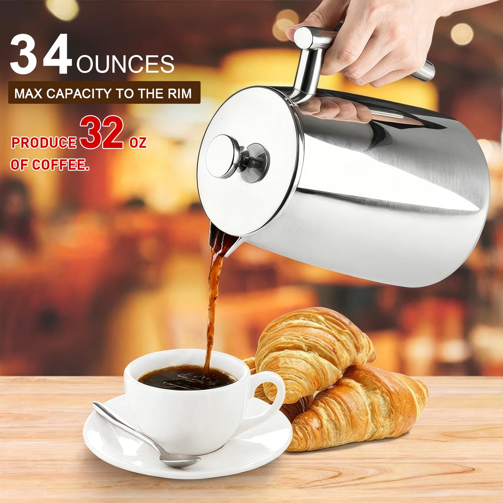 Secura in kitchen breakfast setting showing durable stylish everyday use benefit