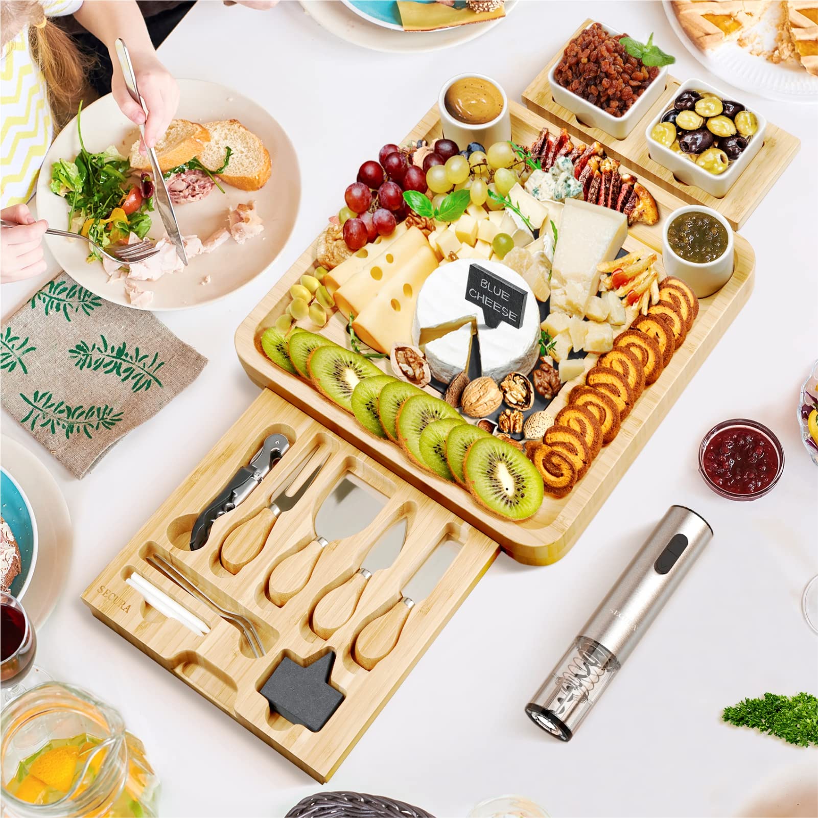Secura charcuterie styled on table illustrating impressive presentation benefit