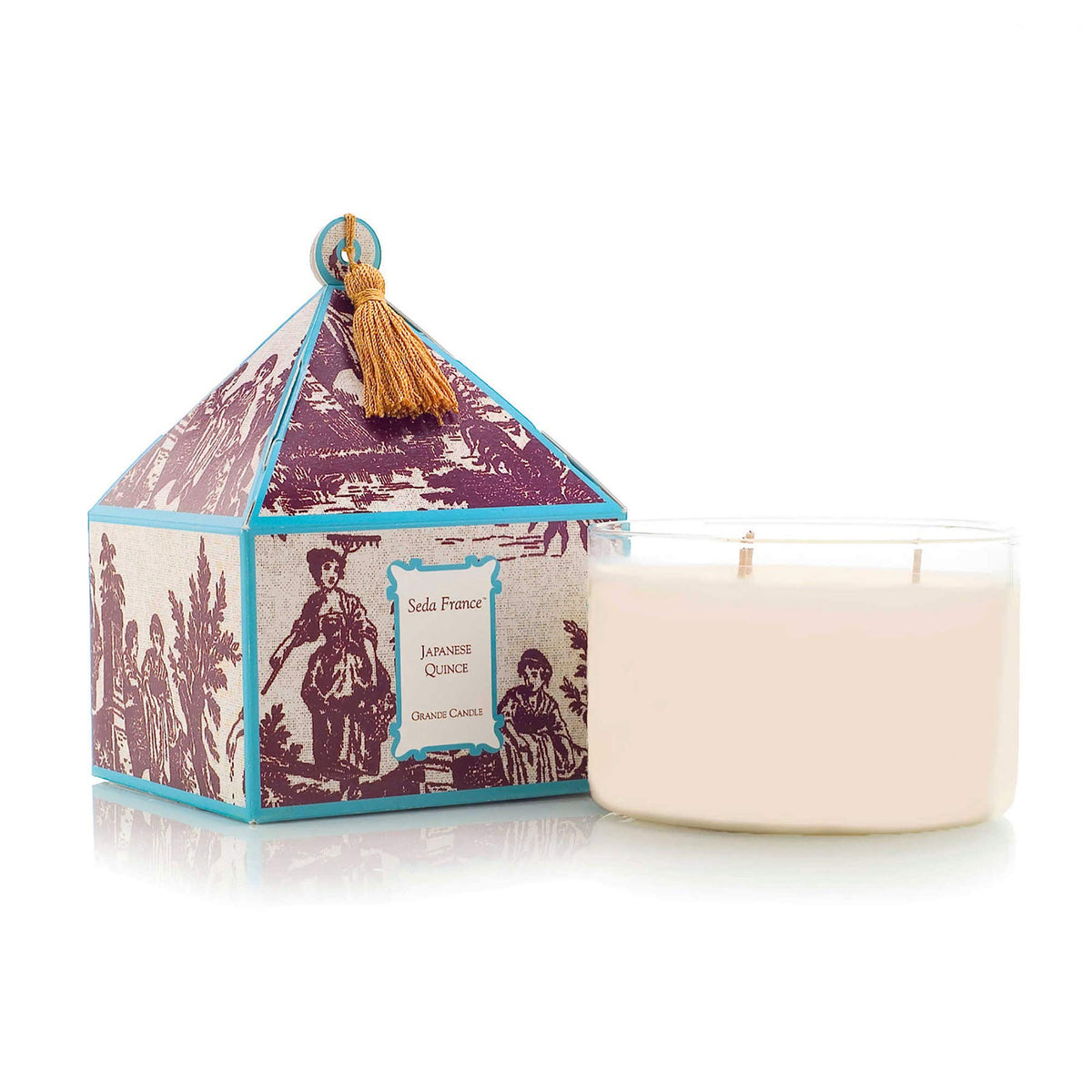 Seda France front vessel showing elegant label and modern design benefit: gift-ready presentation