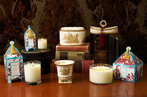 Seda France candle beside coffee cup for scale showing generous size and room coverage