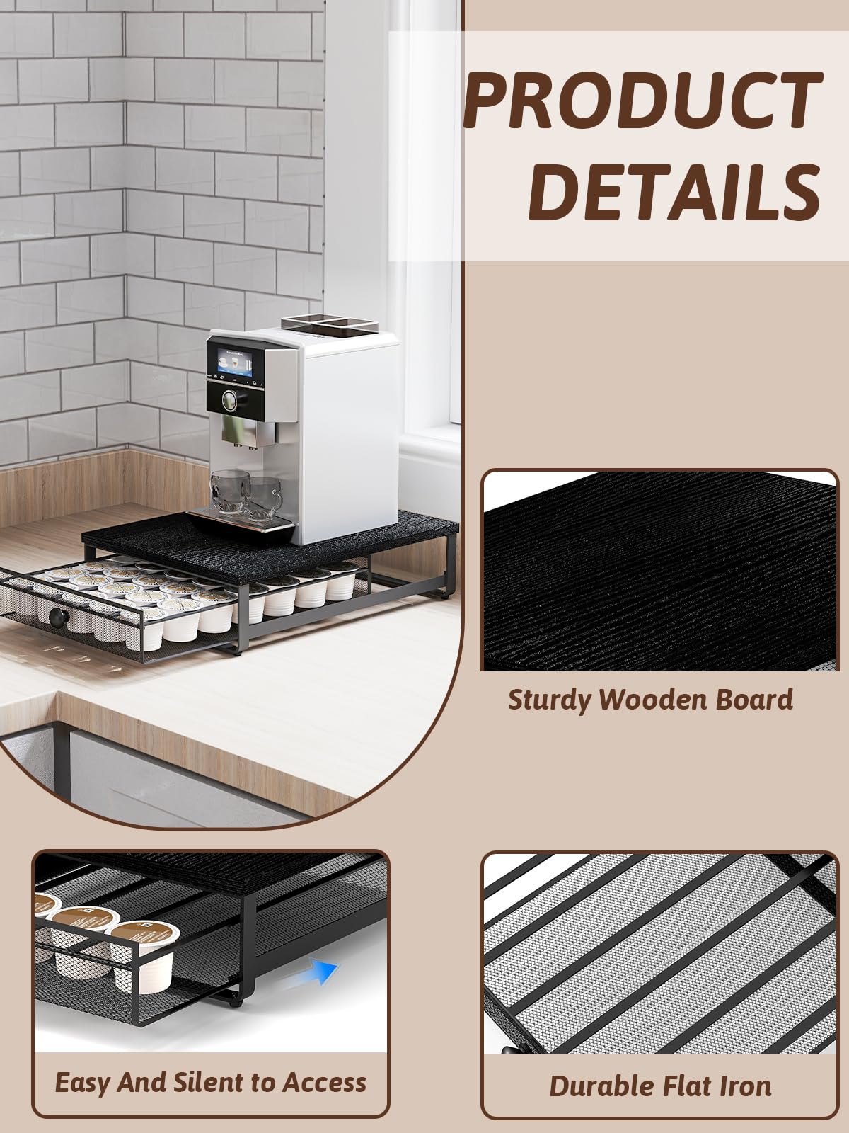 Sedegn non-slip feet underside protecting countertop stability