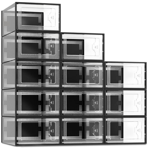 SEE SPRING front view clear door shows shoes visible and accessible
