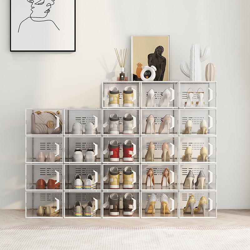 SEE SPRING lifestyle closet scene illustrating neat, visible storage and space saving