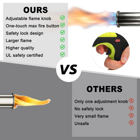SEESE torch igniting campfire outdoors showing fast fire starting benefit