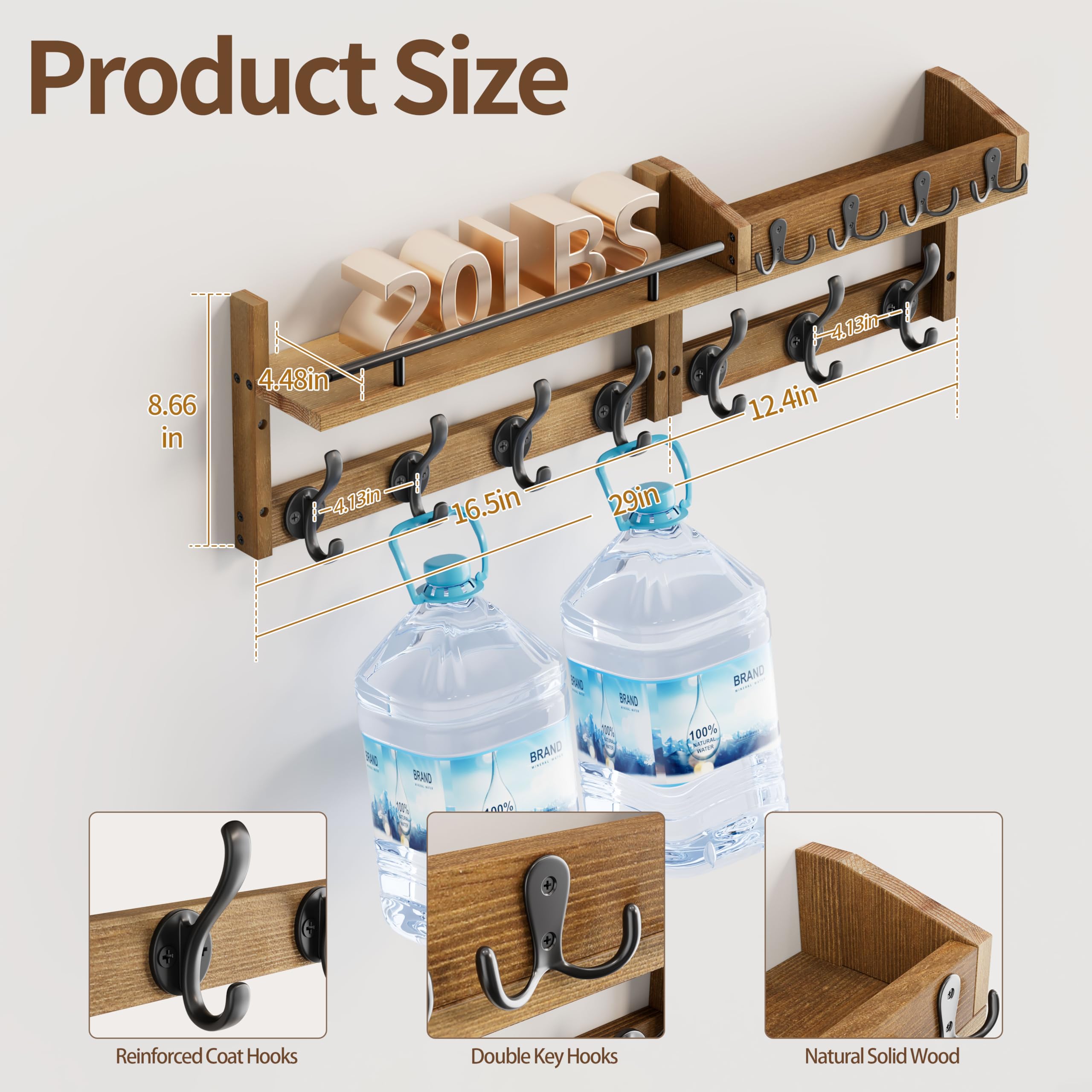 Segtenant next to measuring tape and bench showing actual size and fit