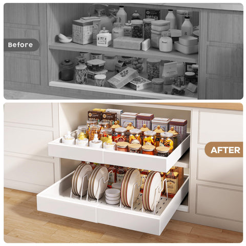 Seinloes drawer beside pots showing scale and capacity for planning benefit