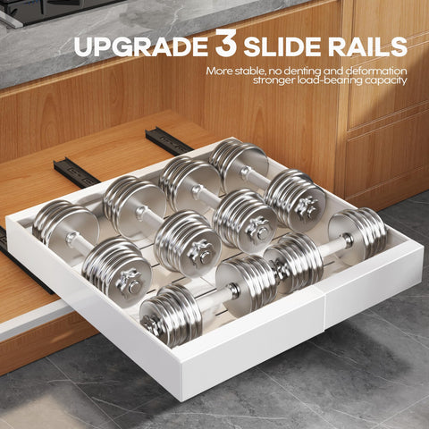 Seinloes top view showing adjustable width for a tailored cabinet fit and versatility