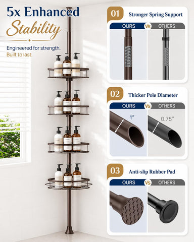 SEIRIONE hooks and towel bar detail offering extra hanging convenience