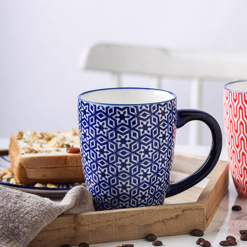 Selamica mug beside a phone for size comparison highlighting practical serving volume