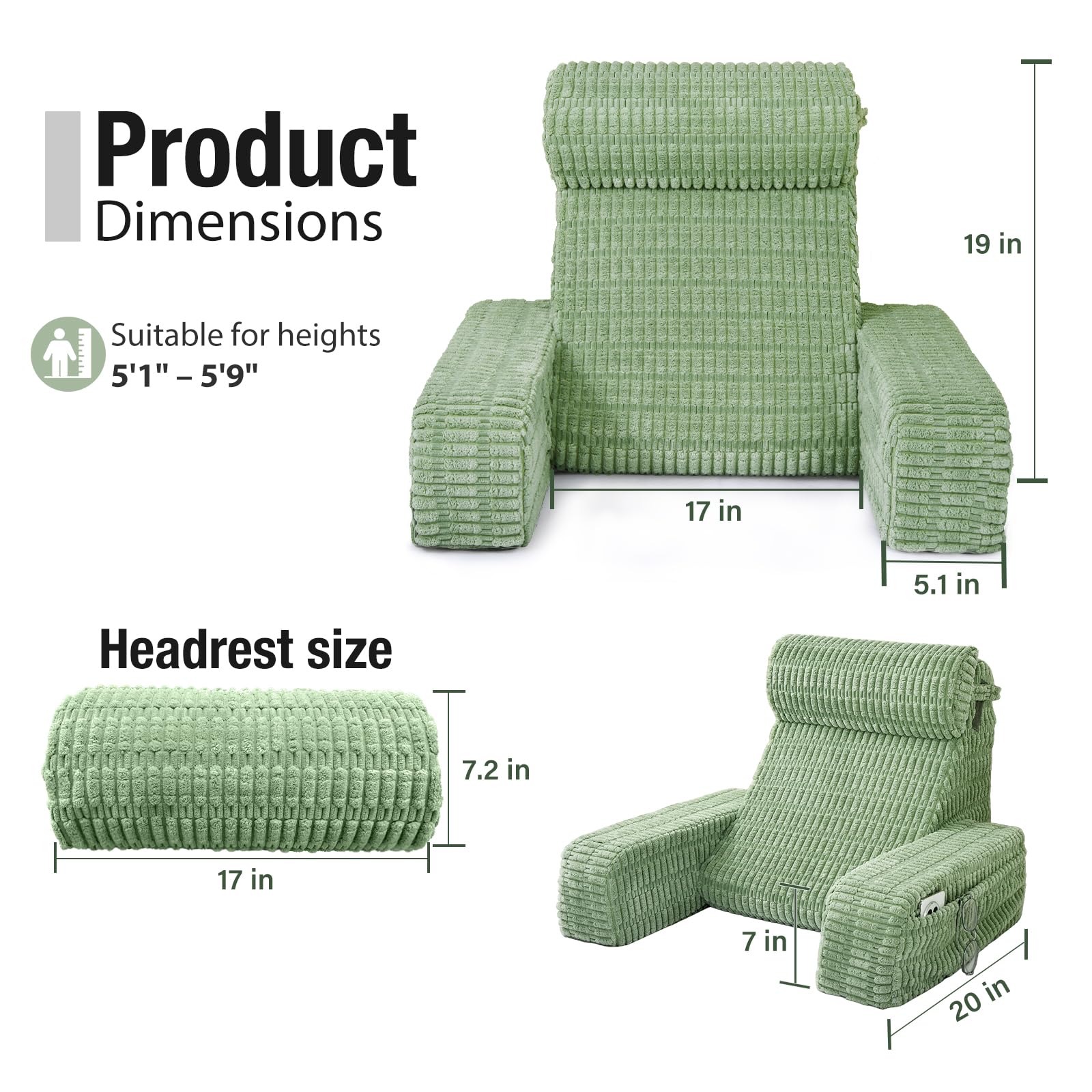 Selectico armrest structure closeup showing built-in stability and steady arm support