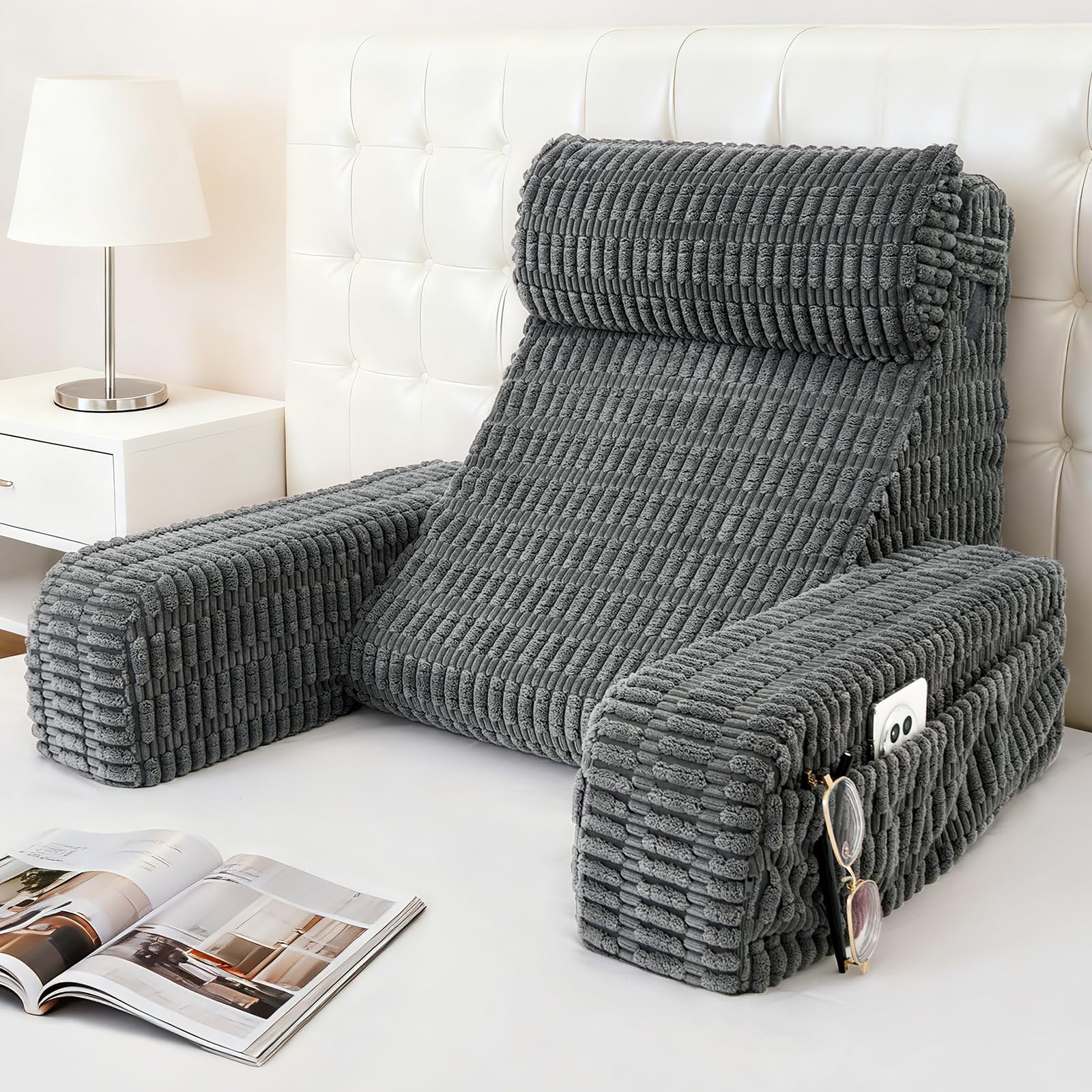 Selectico front view of pillow showing modern design and support
