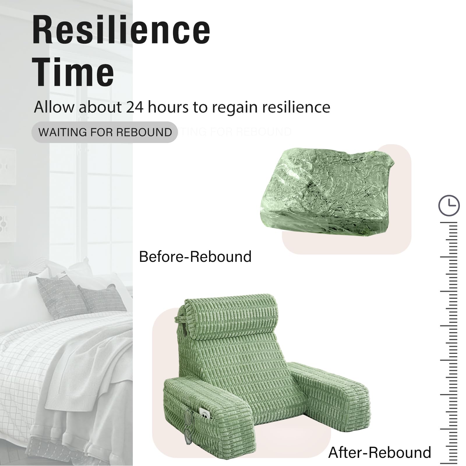 Selectico lifestyle shot in bedroom showing modern style and coordinated decor