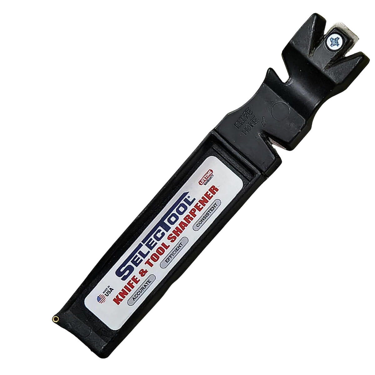 SELECTOOL front view showing compact design and easy grip benefit