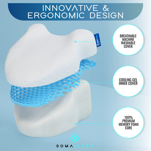 SelectSoma exposed honeycomb gel layer demonstrating added cooling and cushioning