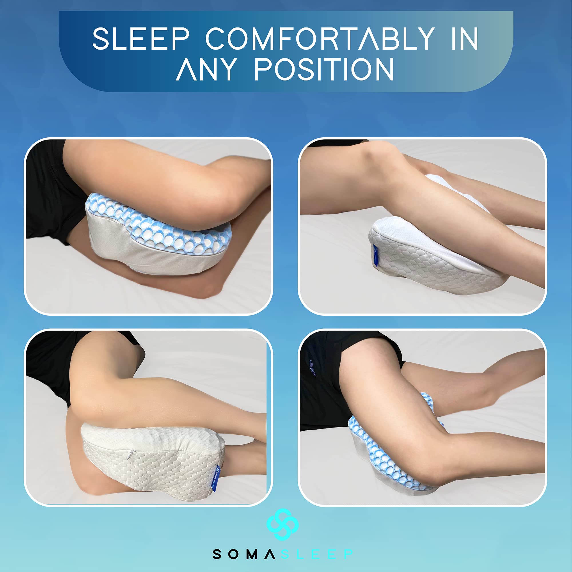 SelectSoma side profile highlighting contoured shape for improved leg alignment