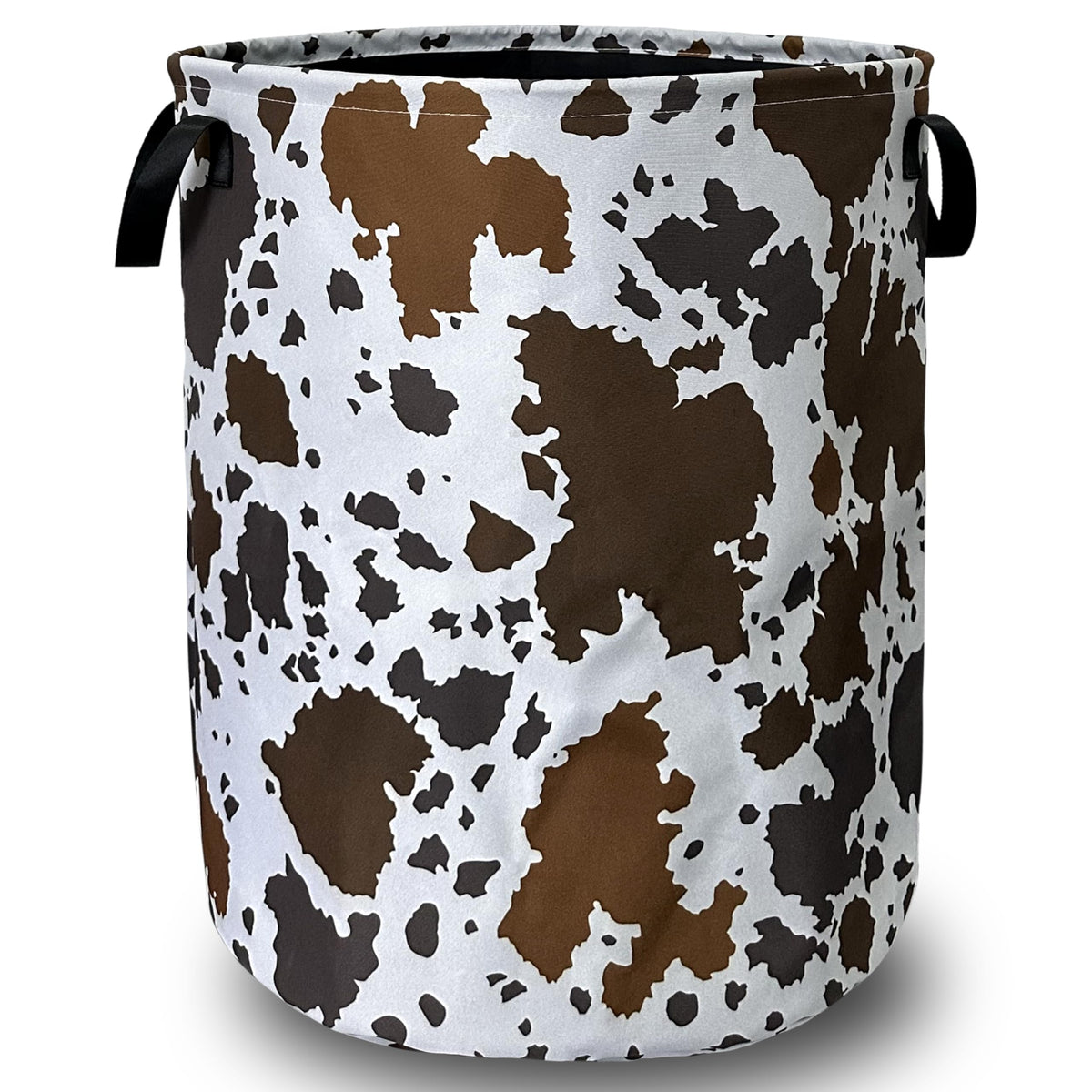 SELIONLIKN front view showing brown cows print and quick visual appeal