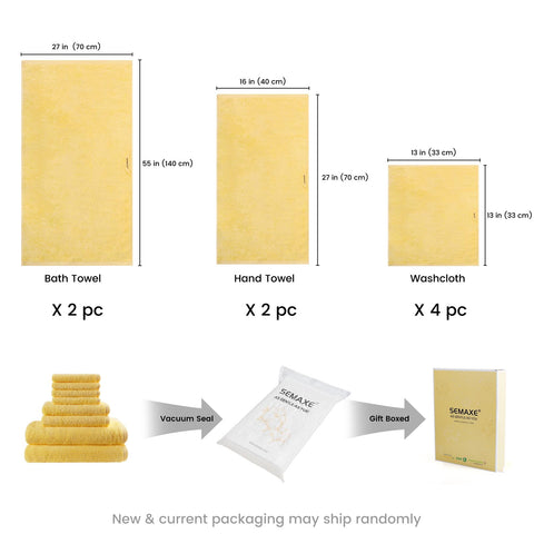 SEMAXE bath towel full-size display illustrating generous coverage and absorbency
