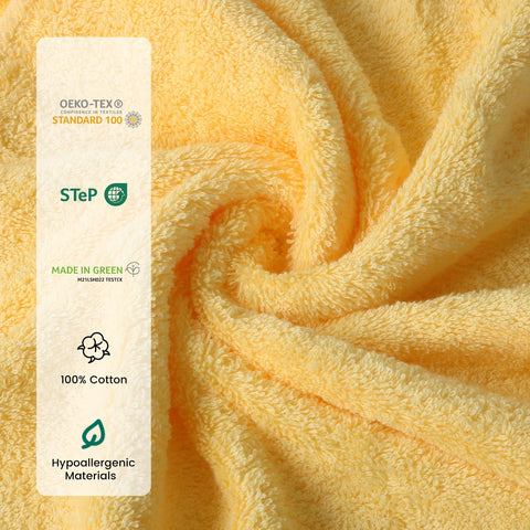 SEMAXE hand towel folded close to show neat edges and quick drying benefit