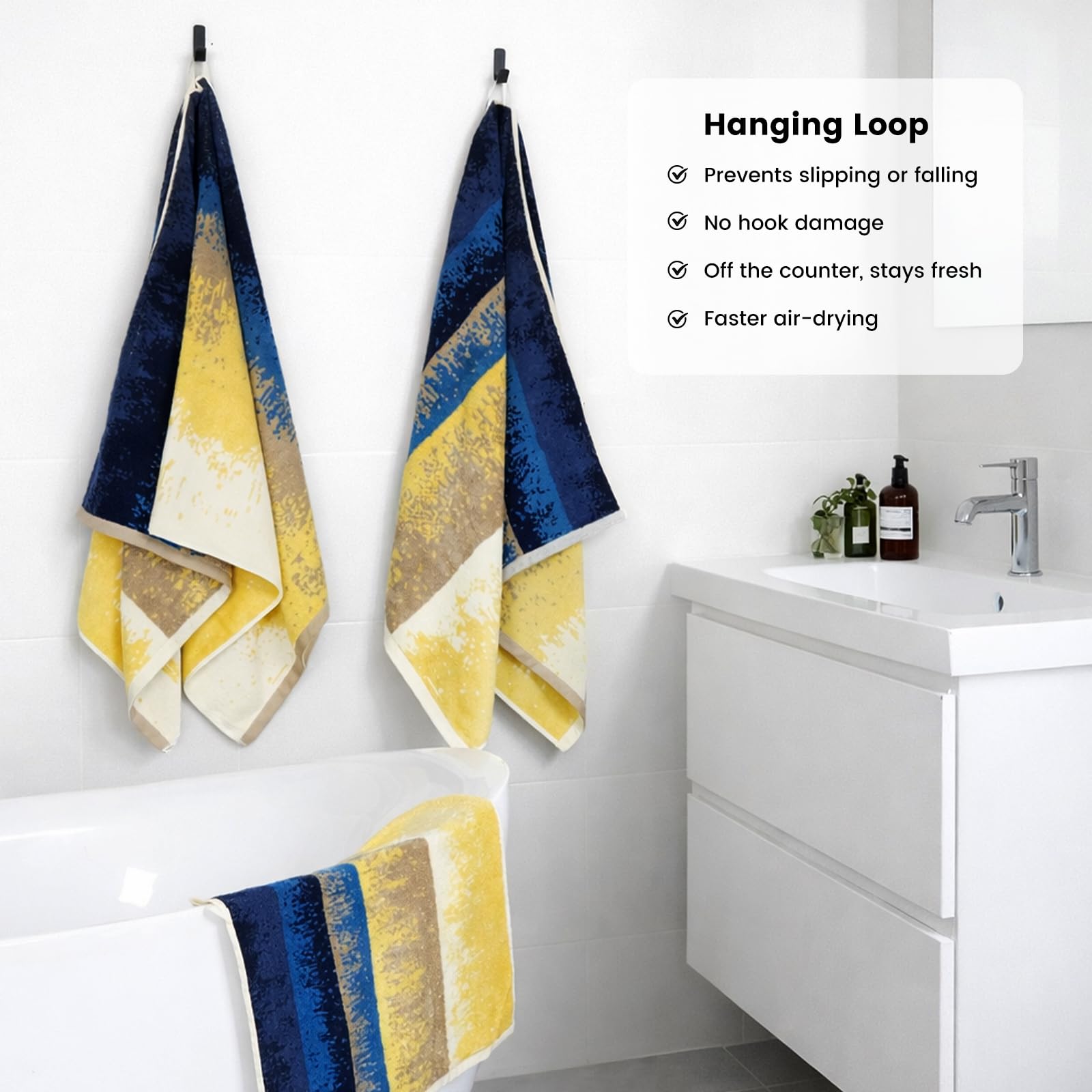 SEMAXE washcloth stack showing cotton texture and gentle absorbency
