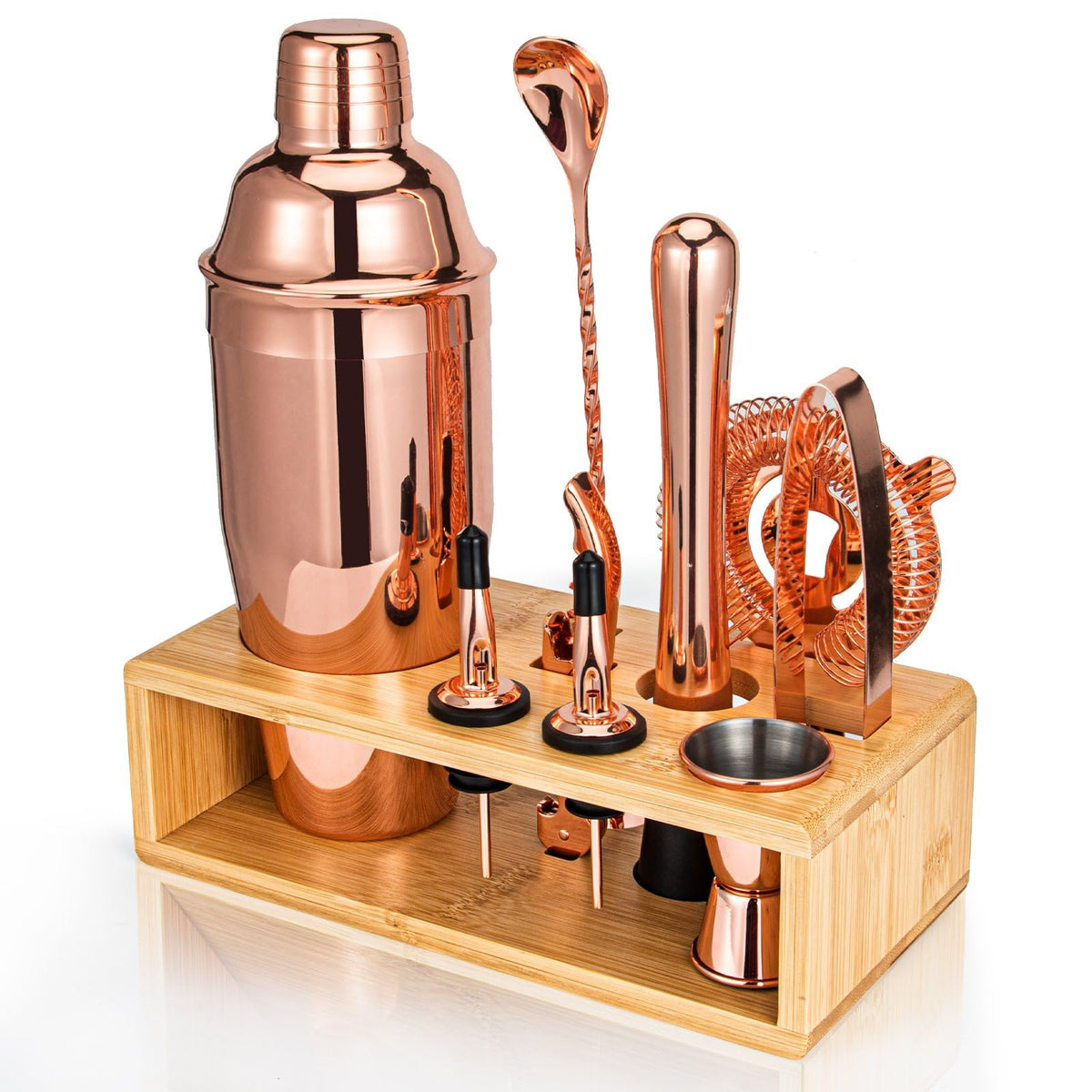 Semderm front packaging showing rose gold shaker and gift presentation