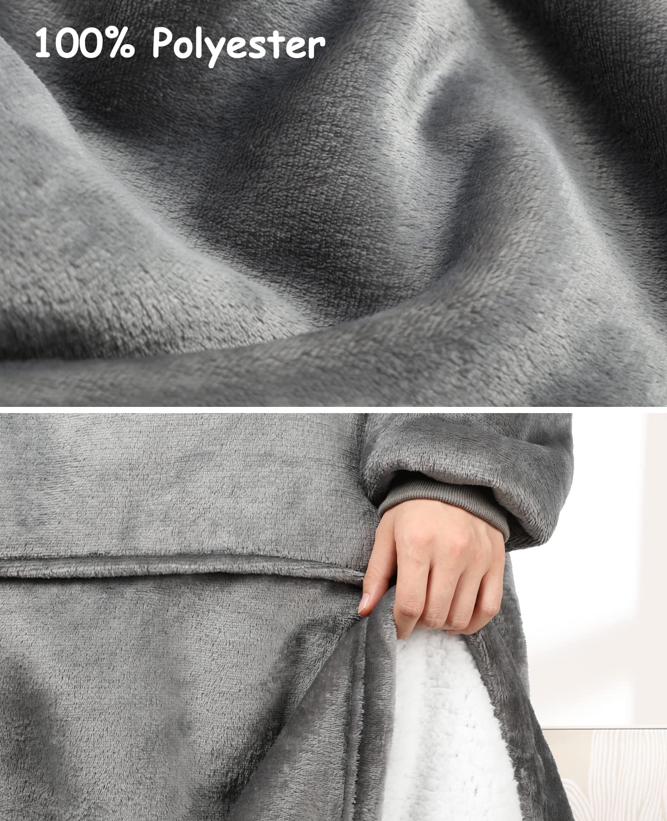 Sendowtek hood close-up showing generous size for head coverage