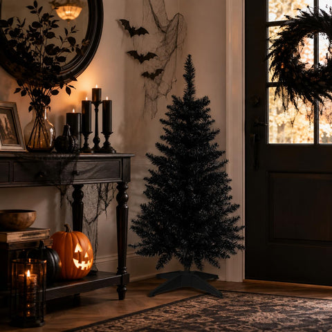 Senjie decorated tree on table showing compact holiday accent styling