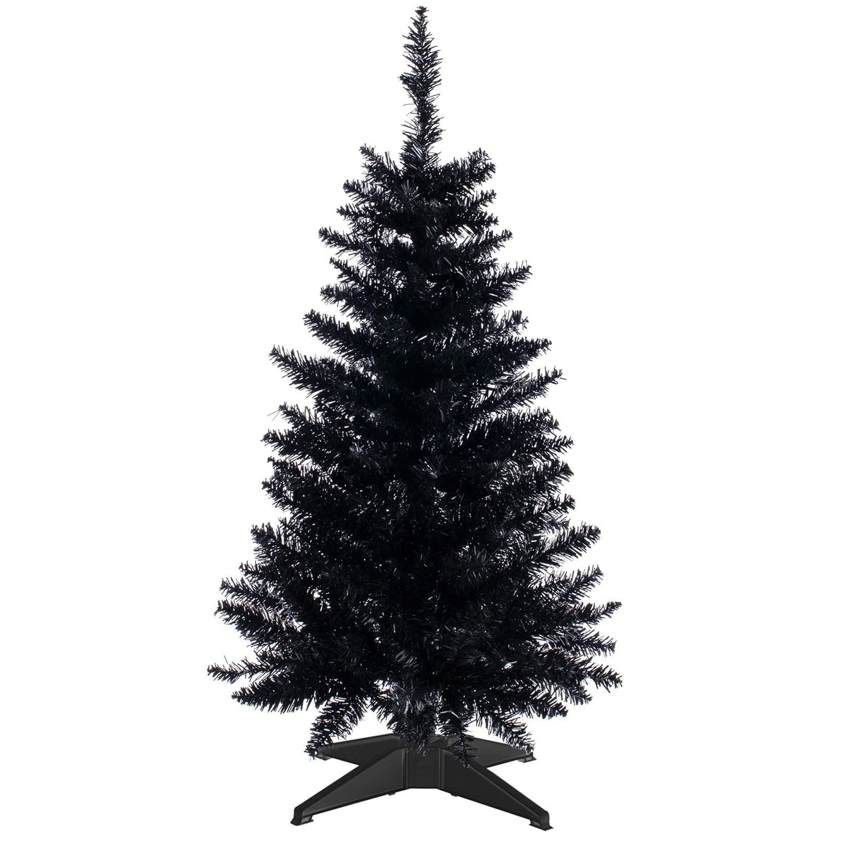 Senjie black tree front view showing full shape and instant decor benefit