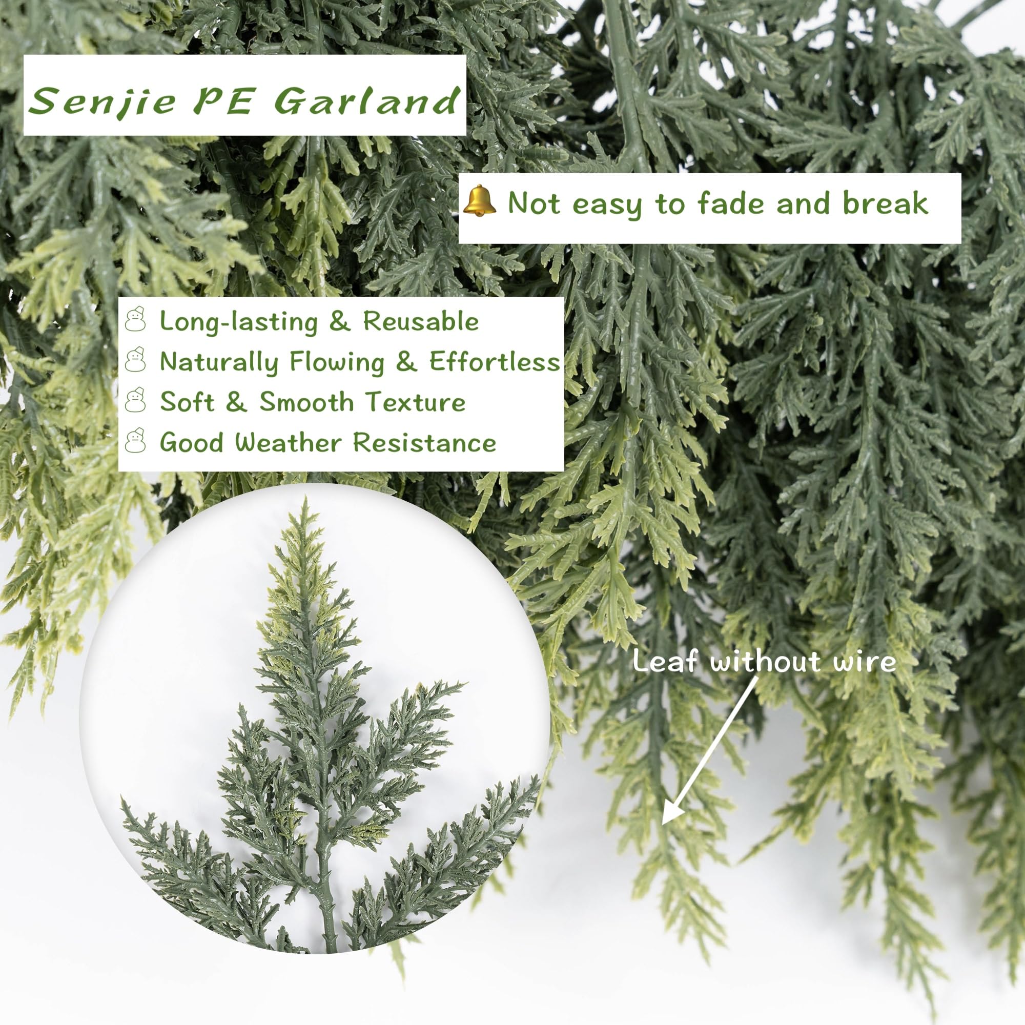 Senjie garland used as table centerpiece enhancing festive dining decor