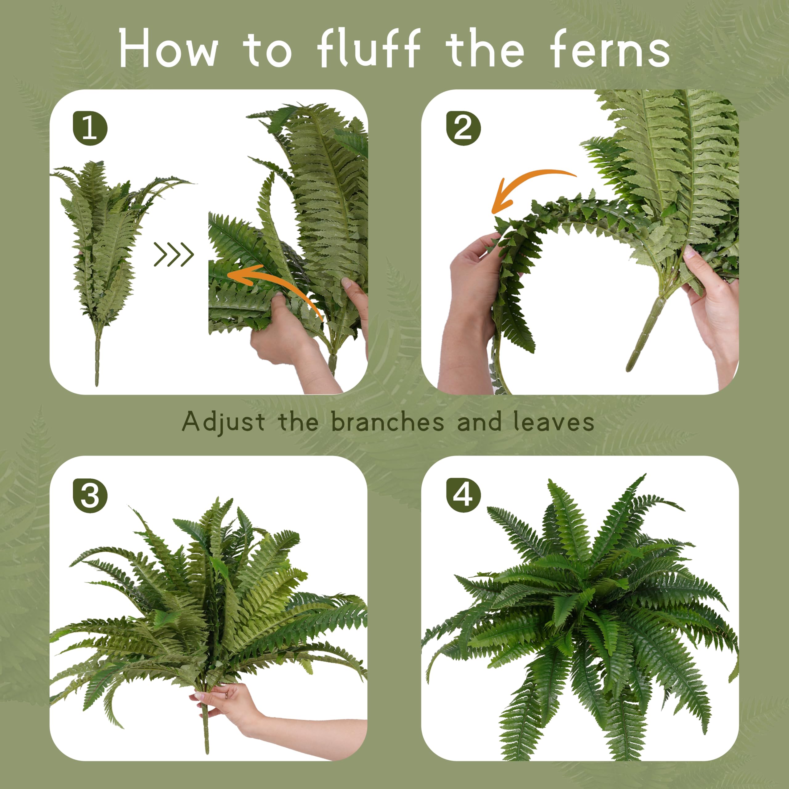 Senjie fern in hanging basket displaying effortless outdoor porch decoration